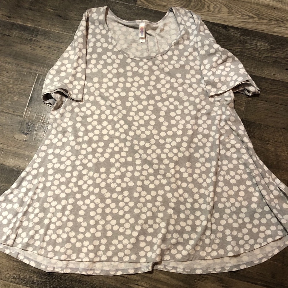 Polka dot grey Lularoe Perfect-3XL